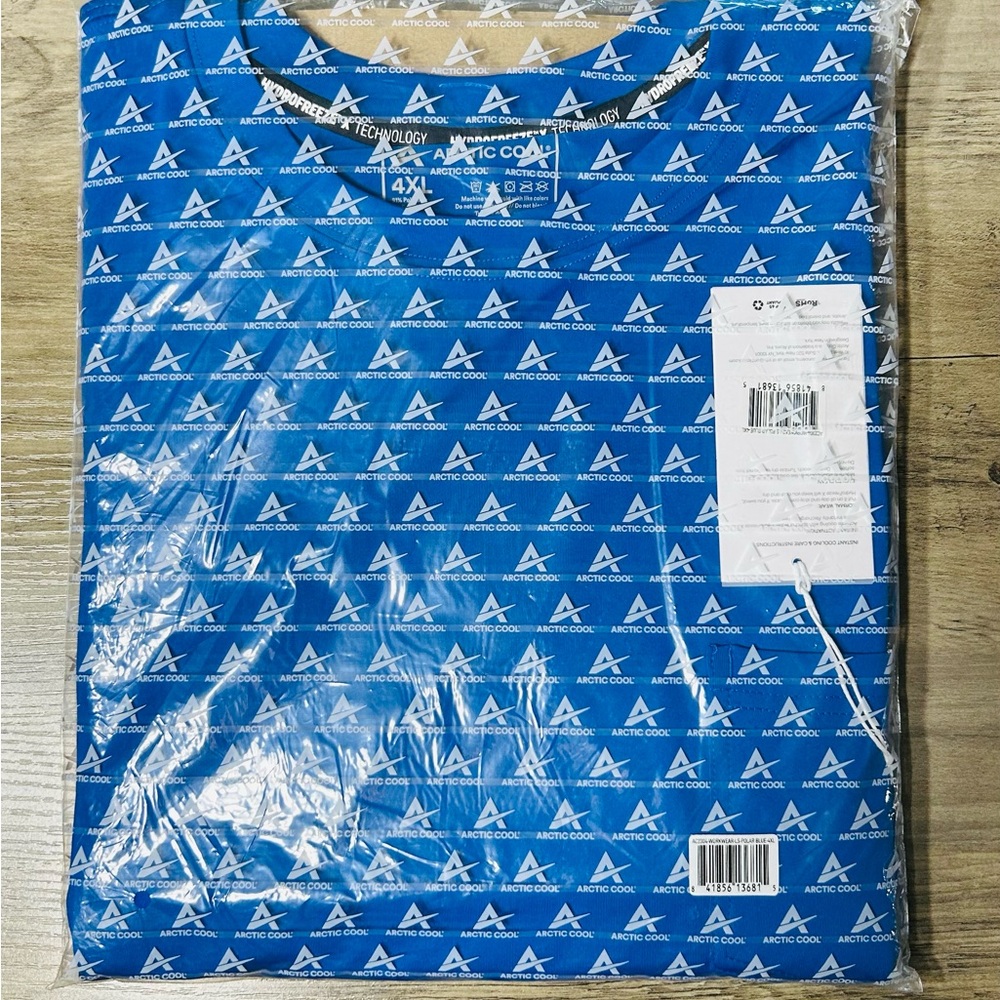 Men's Long Sleeve Blue Cooling Tee